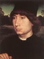 Memling, Hans - Portrait of a Young Man before a Landscape